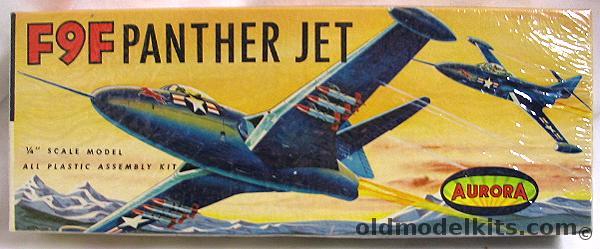 Aurora 1/49 Grumman F9F Panther Jet, 22-100 plastic model kit